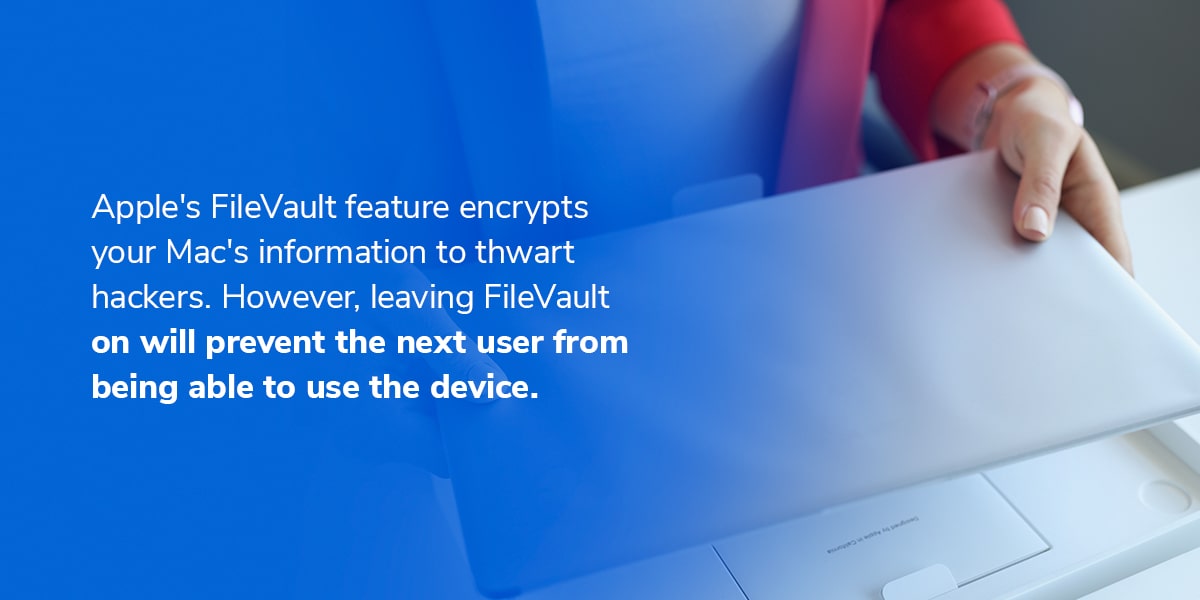 Disengage FileVault